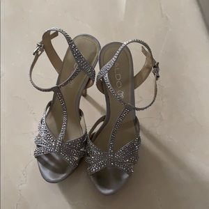 Aldo silver heels